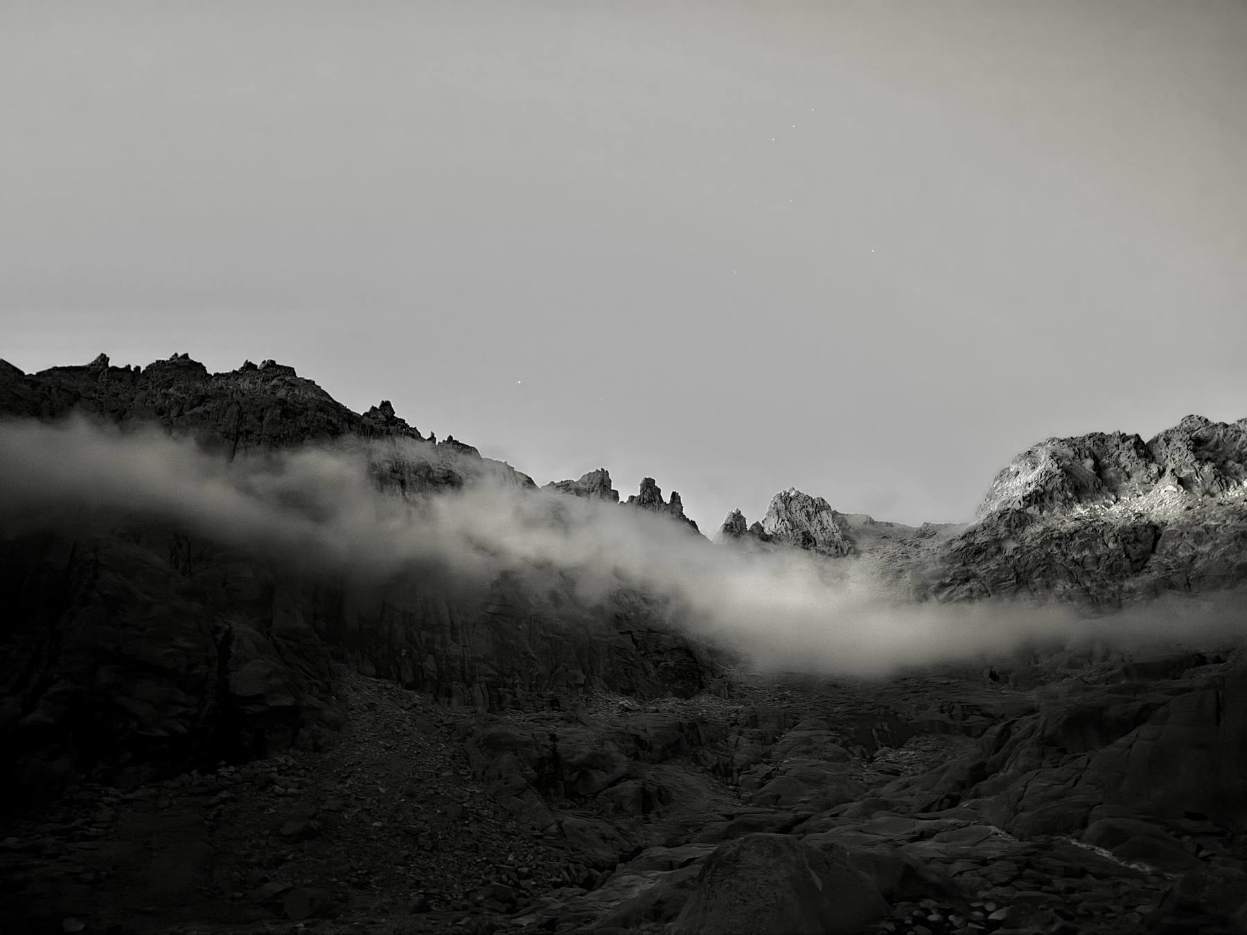 OCMT team member on a mountain ascent